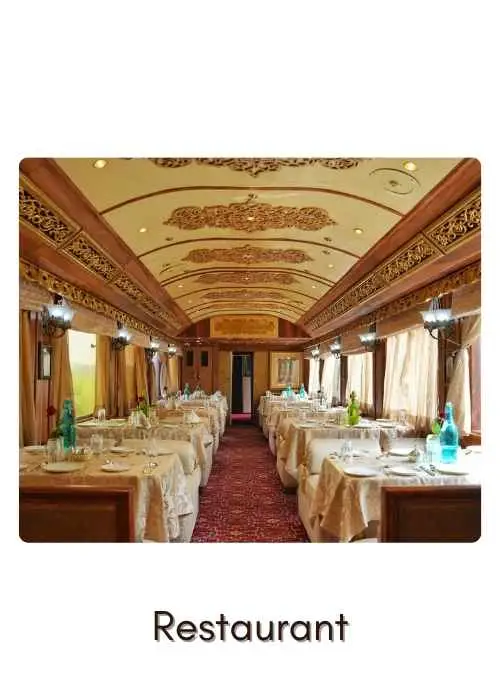 Restaurant of Palace on Wheels