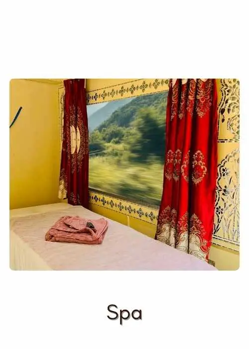 Spa in Palace on Wheels Train