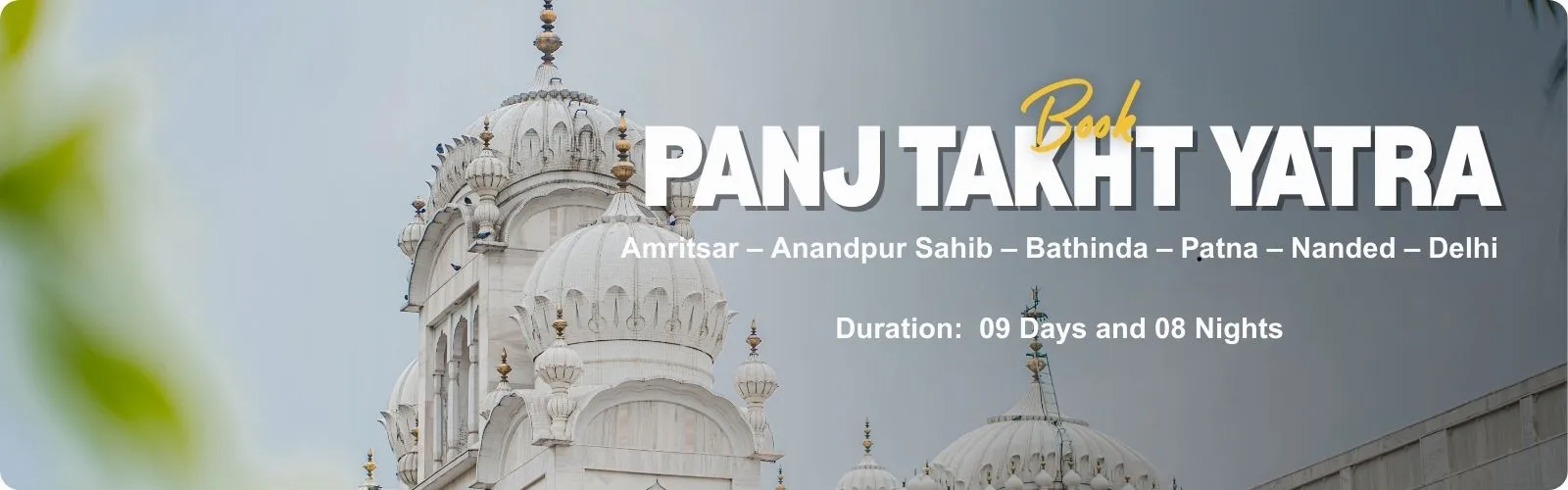 Panj Takht Sahib Yatra Package